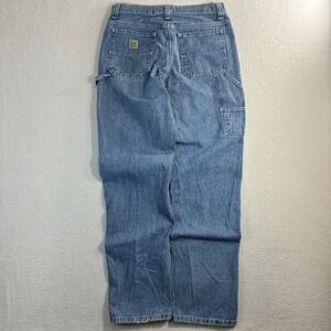 Vintage Lee Carpenter Jean Men 32x34 Blue Dungaree Baggy Workwear Distressed Y2K